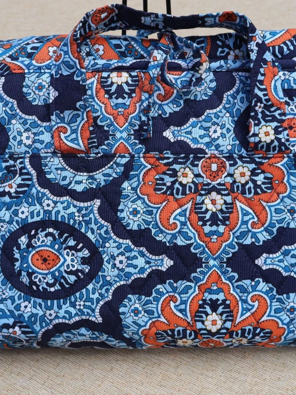 Vera Bradley Hanging Organizer Marrakech Blue and Orange Retired Pattern